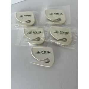 Pioneer Letter Opener Safety Blade Magnetic Lot of 5 White Vintage NWT